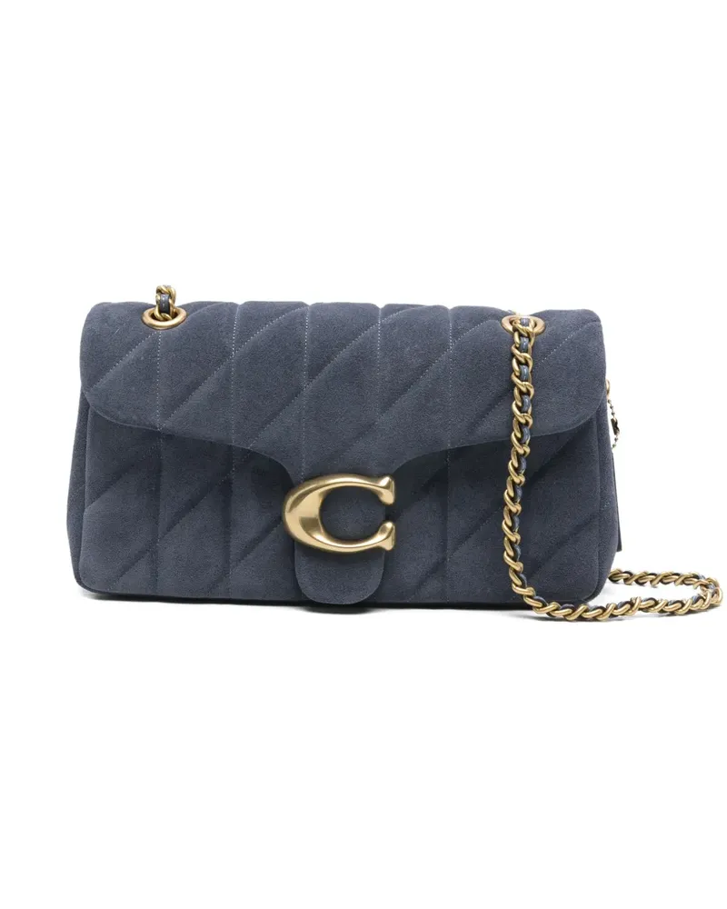 Coach quilted c shoulder bag - Blau Blau