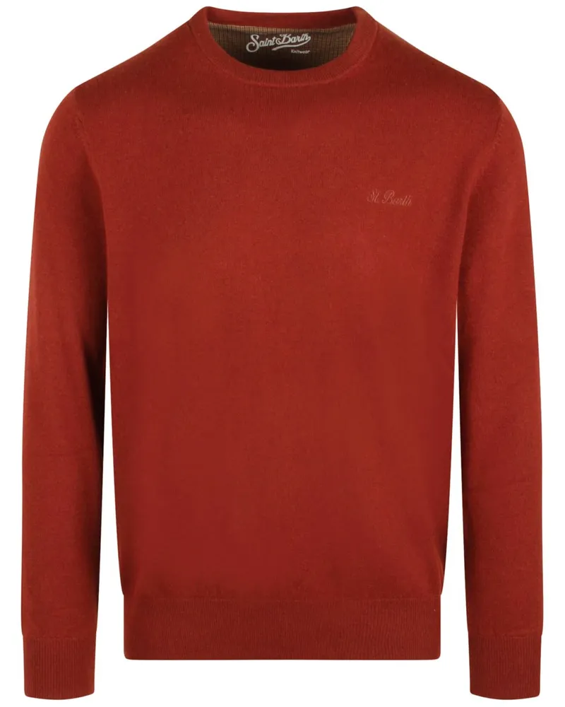 MC2 Saint Barth Pullover mit Logo-Stickerei - Rot Rot