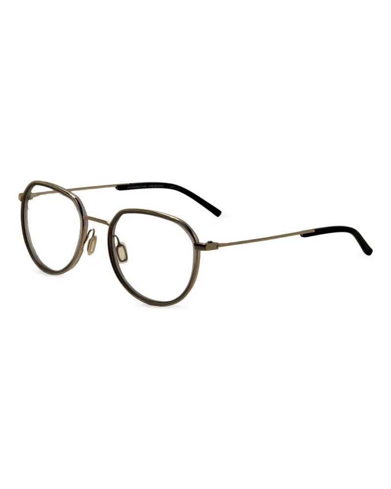 Porsche Design Brille mit geometrischem Gestell - Gold Gold