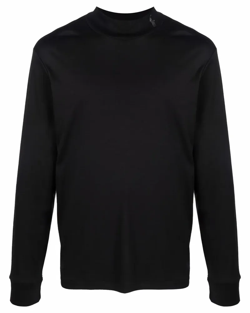 Ralph Lauren Fein gestrickter Pullover - Schwarz Schwarz