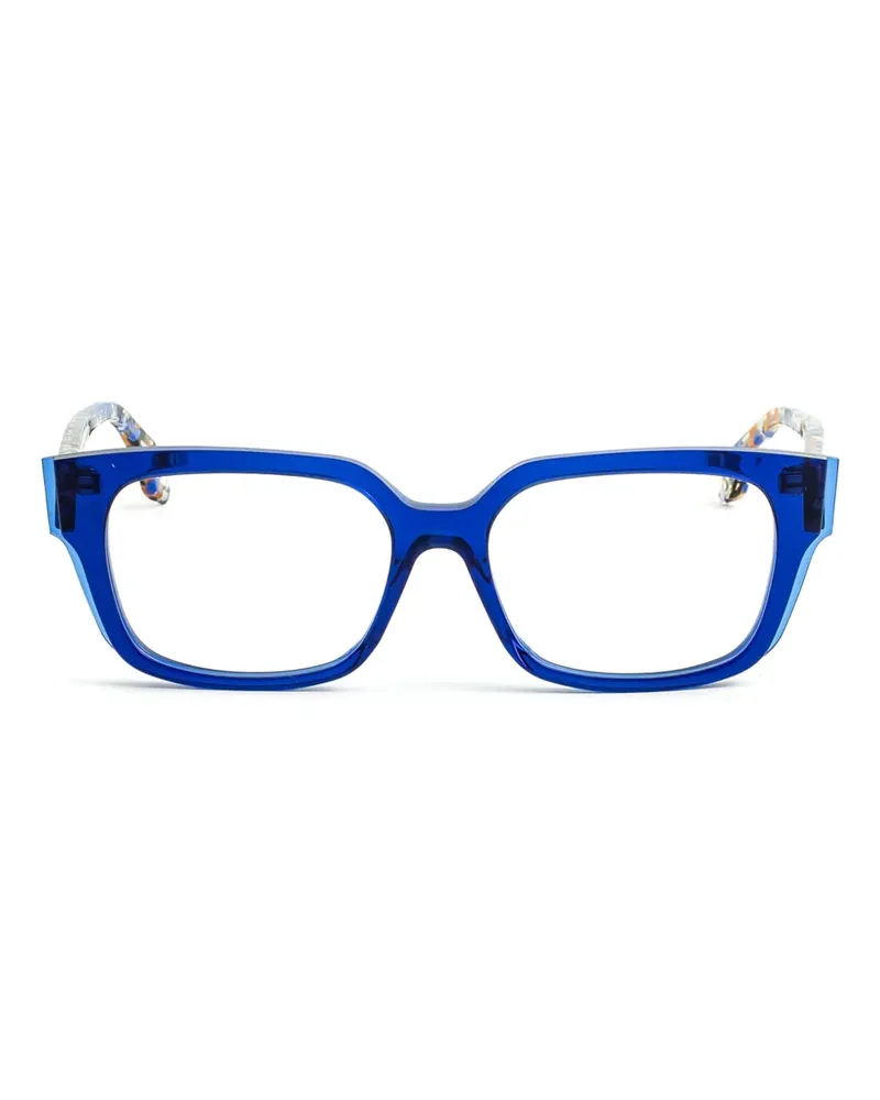 Face à Face Brille mit eckigem Gestell - Blau Blau