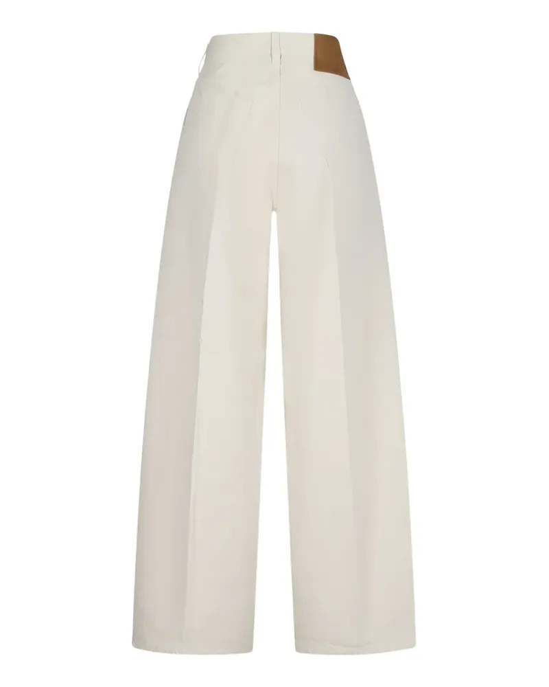 Haikure Jeans mit weitem Bein - Nude Nude