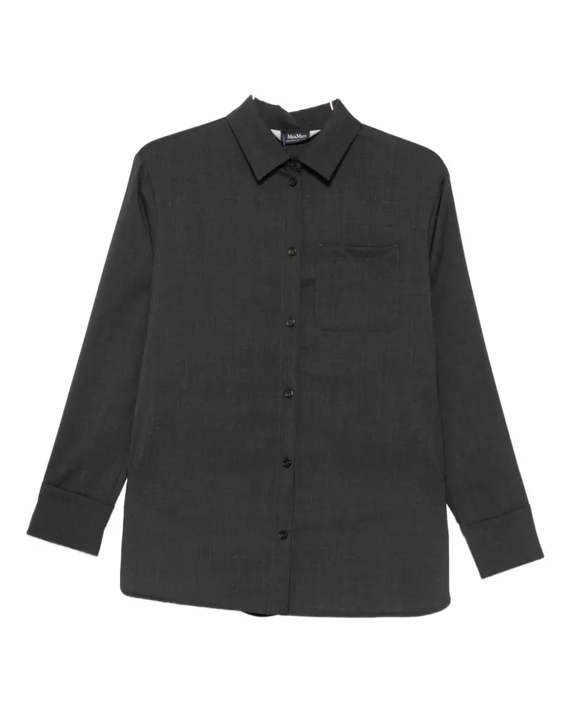 Max Mara button-up chest-pocket shirt - Grau Grau