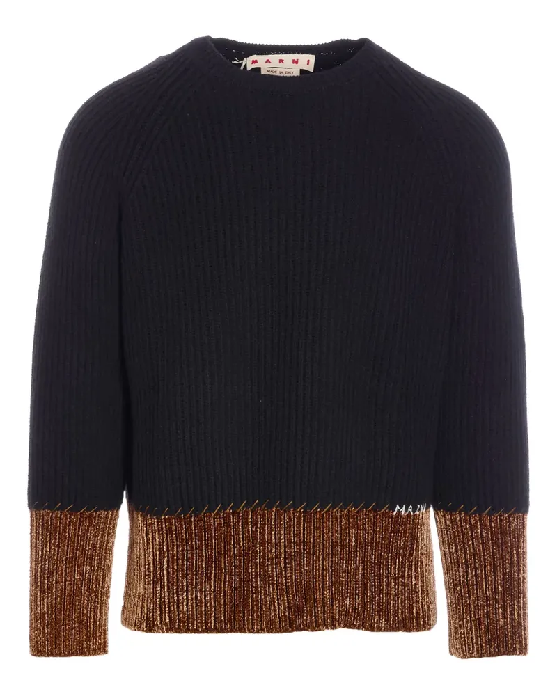 Marni Gerippter Pullover - Schwarz Schwarz