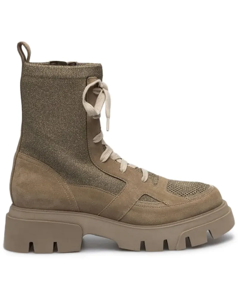 Brunello Cucinelli Stiefel mit Schnürung - Braun Braun