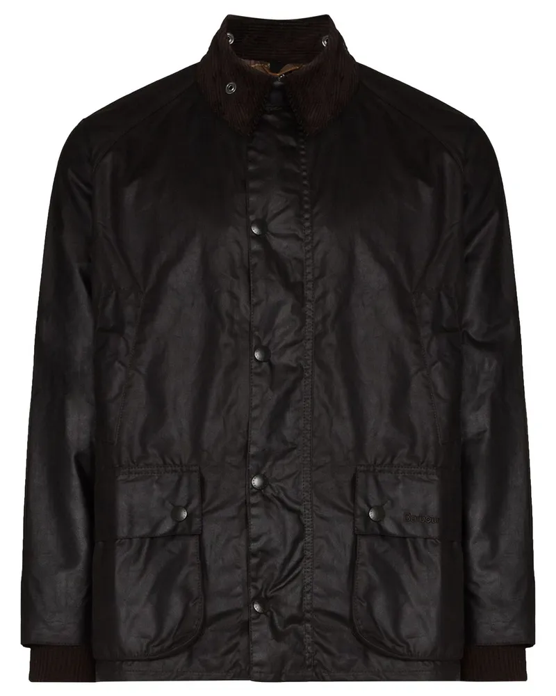 Barbour Gewachste Bedale Jacke - Schwarz Schwarz