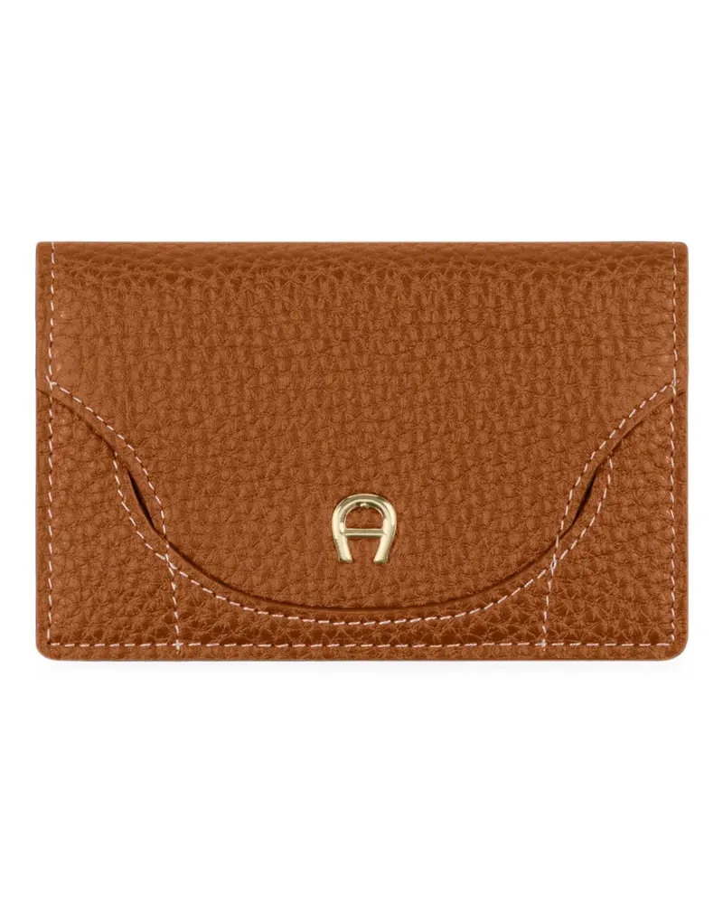 Aigner Portemonnaie mit Logo-Schild - Braun Braun