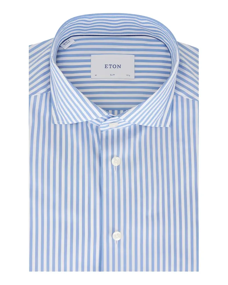 Eton striped slim-fit oxford shirt - Blau Blau