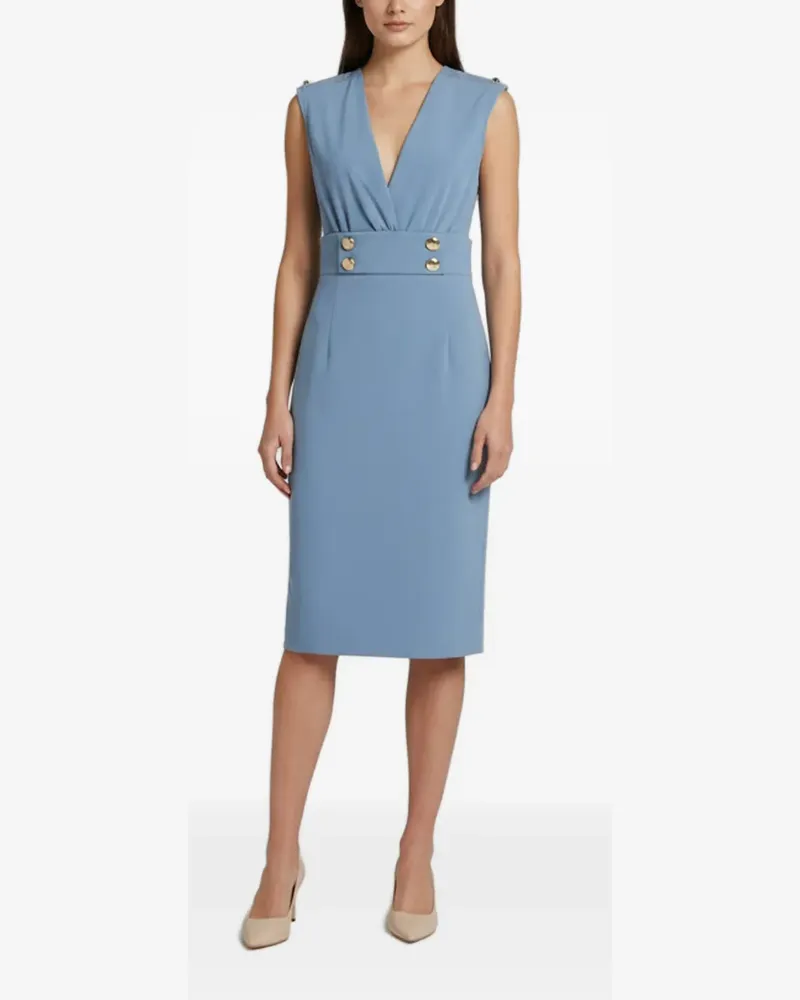 Elisabetta Franchi Rock-Set aus Krepp - Blau Blau