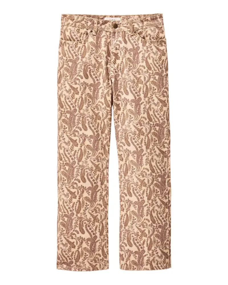ba&sh Tooty paisleyprint jeans - Nude Nude