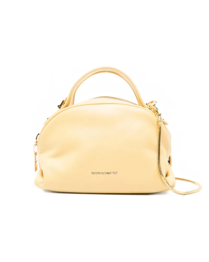 Borbonese Mini Bowler Tote Bag - Gelb Gelb