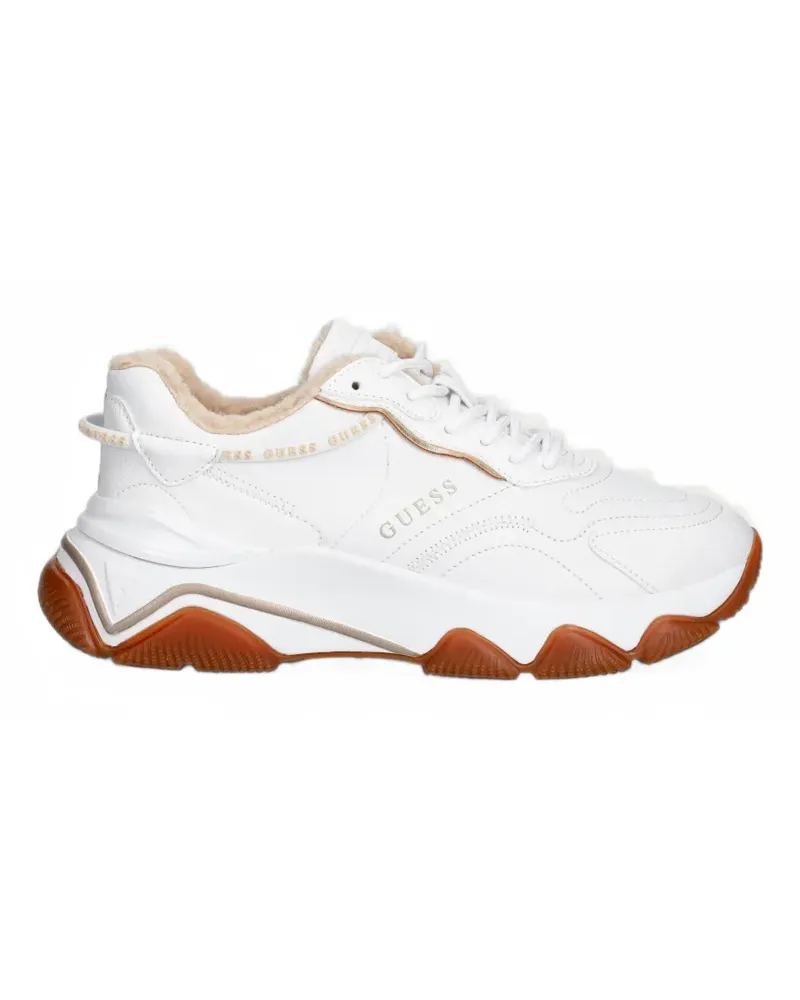 Guess Micola Chunky Sneakers mit Besatz - Weiß Weiß
