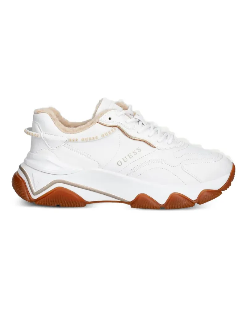 Guess Micola Chunky Sneakers mit Besatz - Weiß Weiß