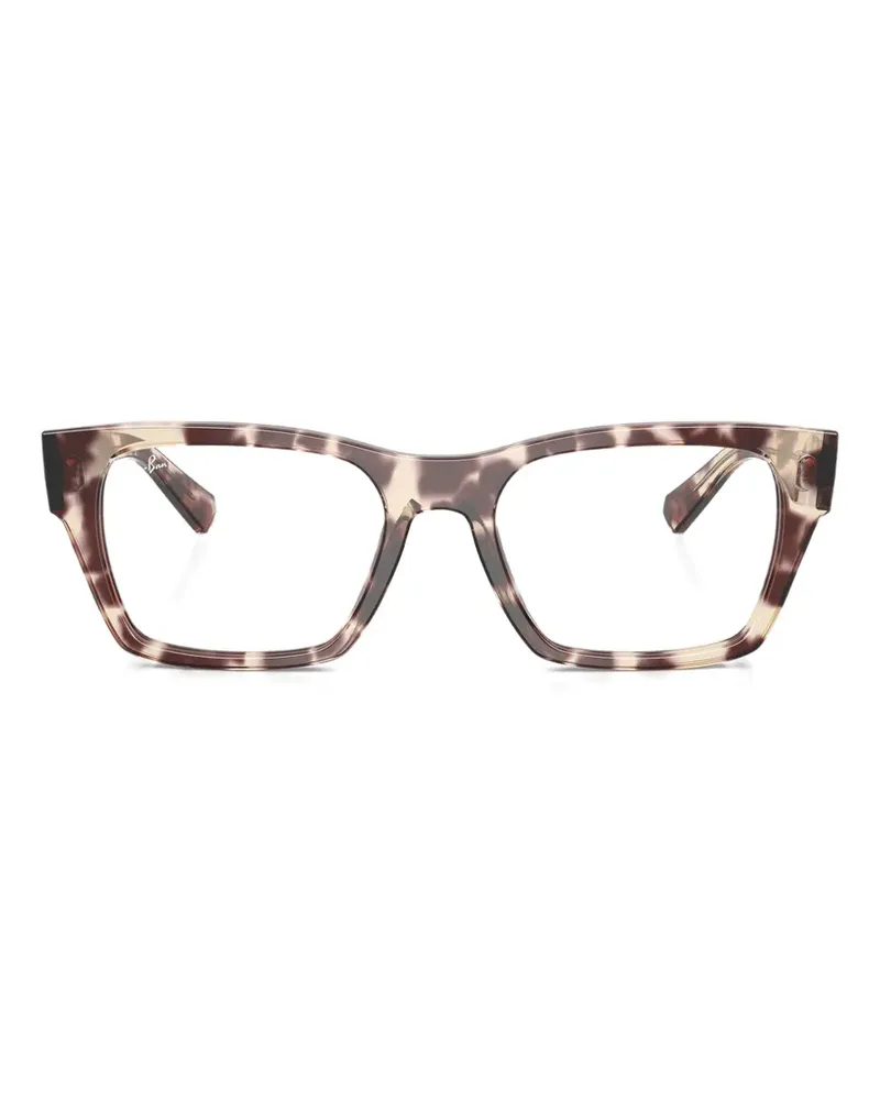 Ray Ban Havana Brille mit eckigem Gestell - Braun Braun