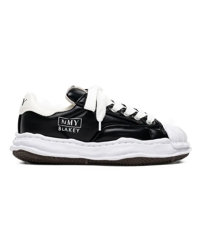 MIHARAYASUHIRO Blakey og sole padded pu low-top sneakers - Schwarz Schwarz
