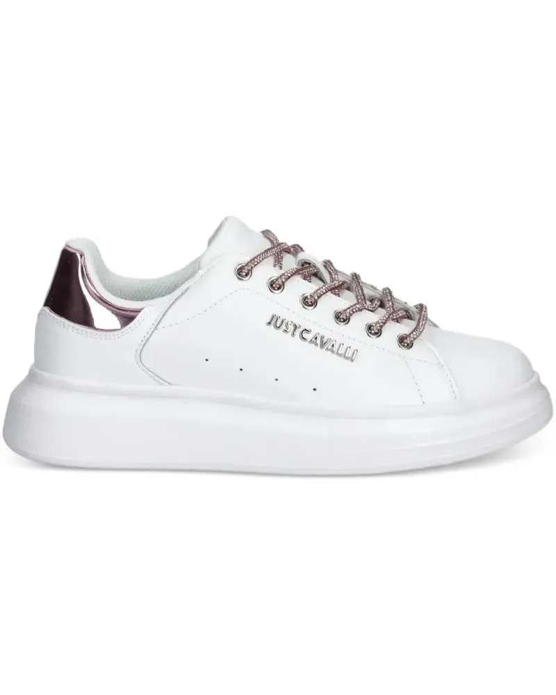 Just Cavalli Sneakers mit Strassverzierung - Weiß Weiß
