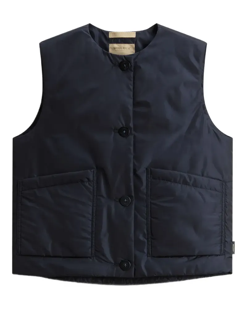 Woolrich Weste mit Knopfverschluss - Blau Blau