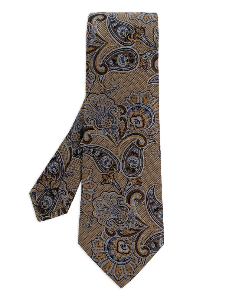 Etro paisley-patterned tie - Braun Braun