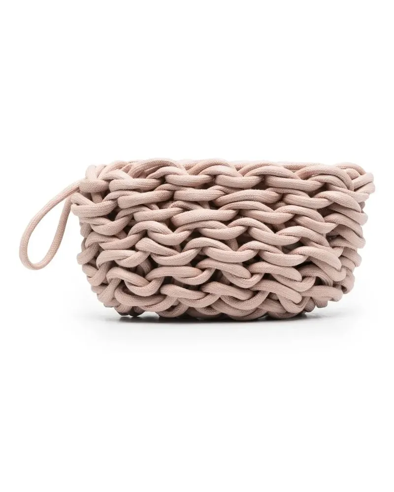Alienina Gewebte Tebe Clutch - Rosa Rosa