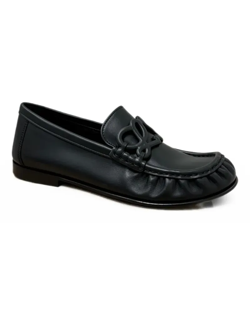 Loewe Double L Loafer aus weichem Kalbsleder - Schwarz Schwarz