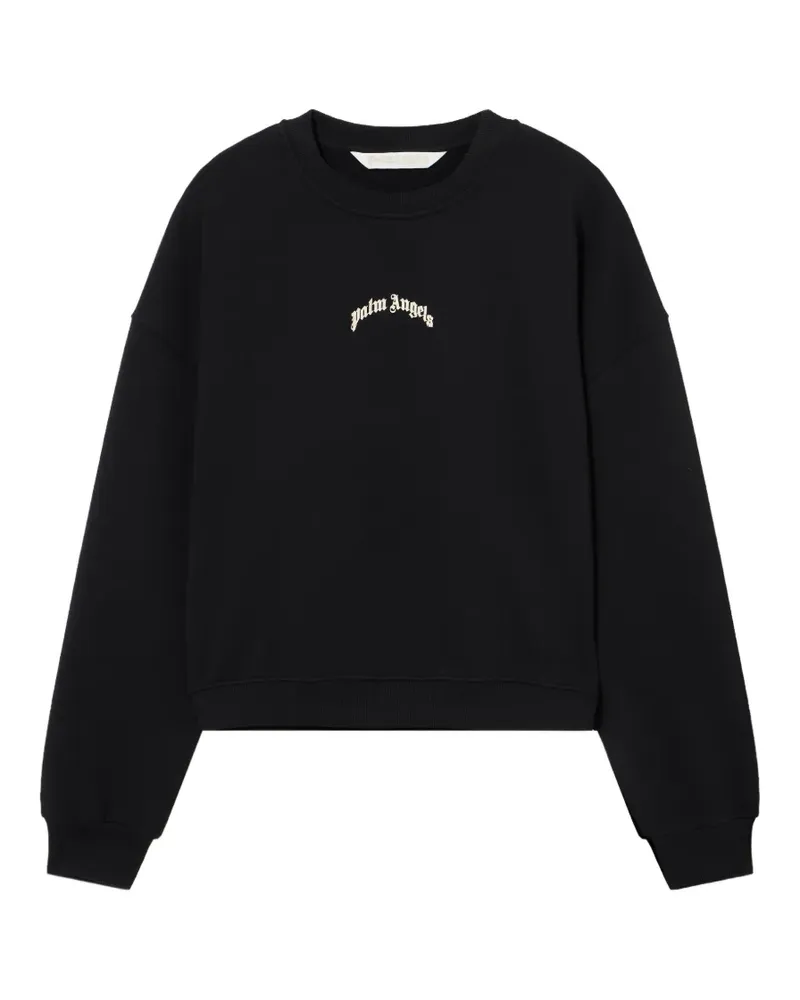 Palm Angels Sweatshirt mit Logo - Schwarz Schwarz