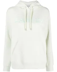 Lanvin Hoodie mit Logo-Stickerei Grün