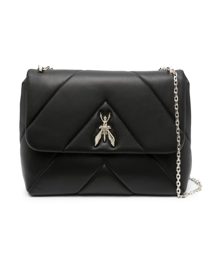 Patrizia Pepe Schultertasche mit Steppung - Schwarz Schwarz