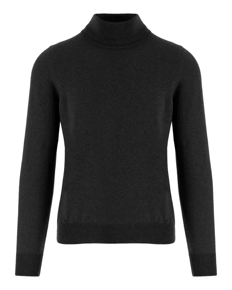 Tagliatore Pullover mit Stehkragen - Schwarz Schwarz
