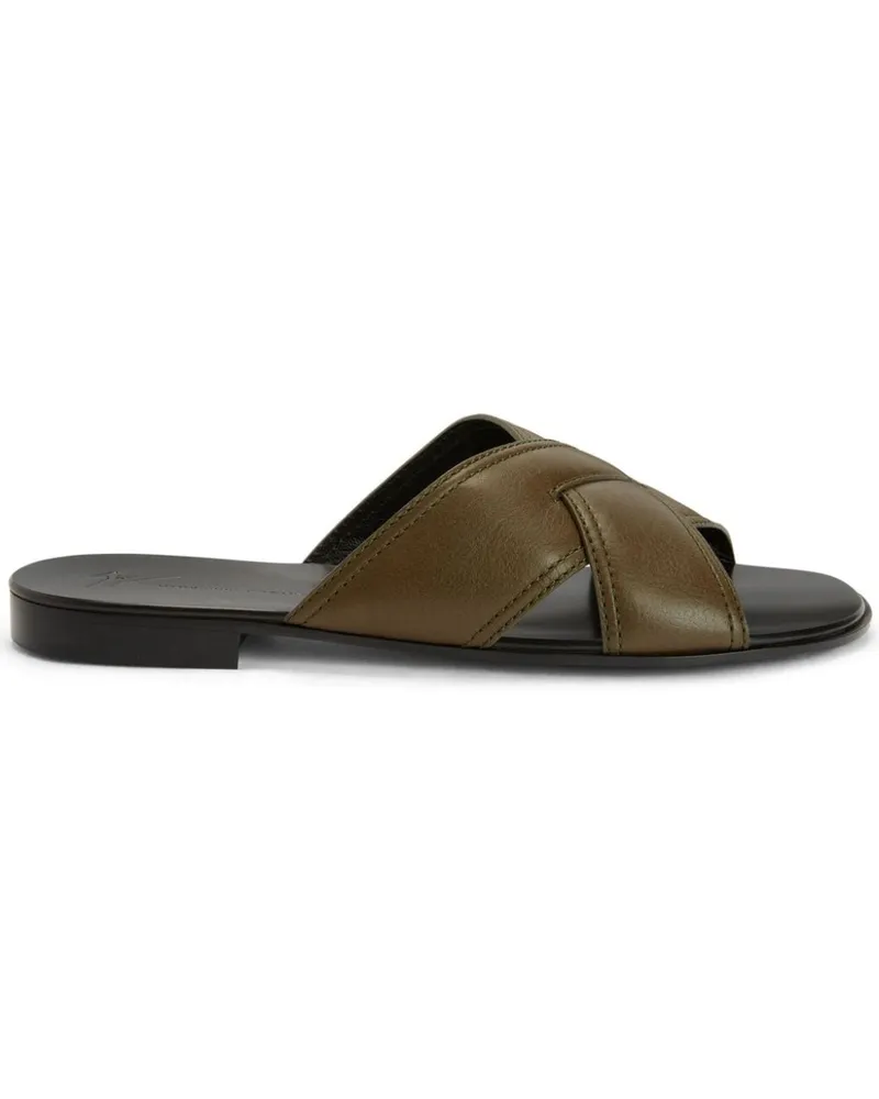 Giuseppe Zanotti Flavio Pantoletten - Grün Grün