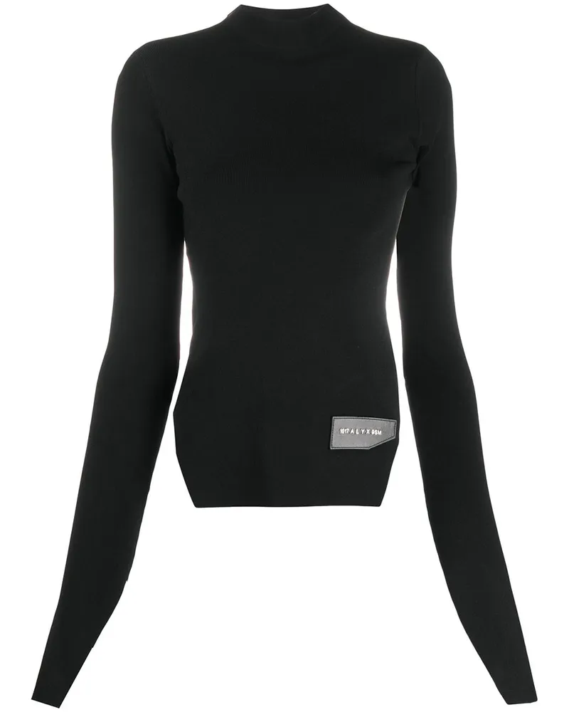 1017 ALYX 9SM Pullover mit Logo-Patch - Schwarz Schwarz