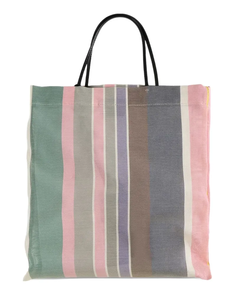 The Row Gestreifter Mini-Shopper - Rosa Rosa