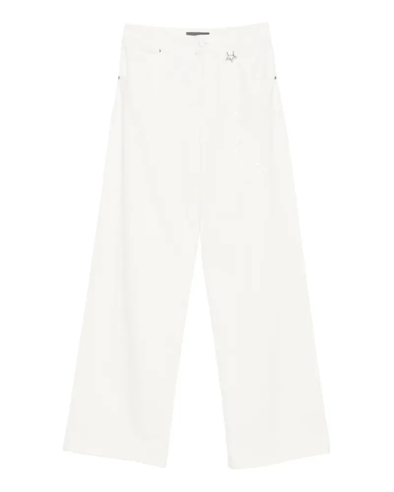 Lorena Antoniazzi Jeans mit Stickerei - Weiß Weiß
