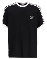 adidas T-Shirt mit Streifen Schwarz