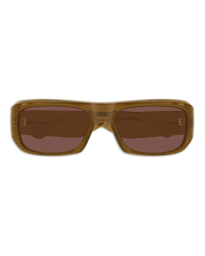 Saint Laurent SL 869 rectangle-frame sunglasses - Braun Braun