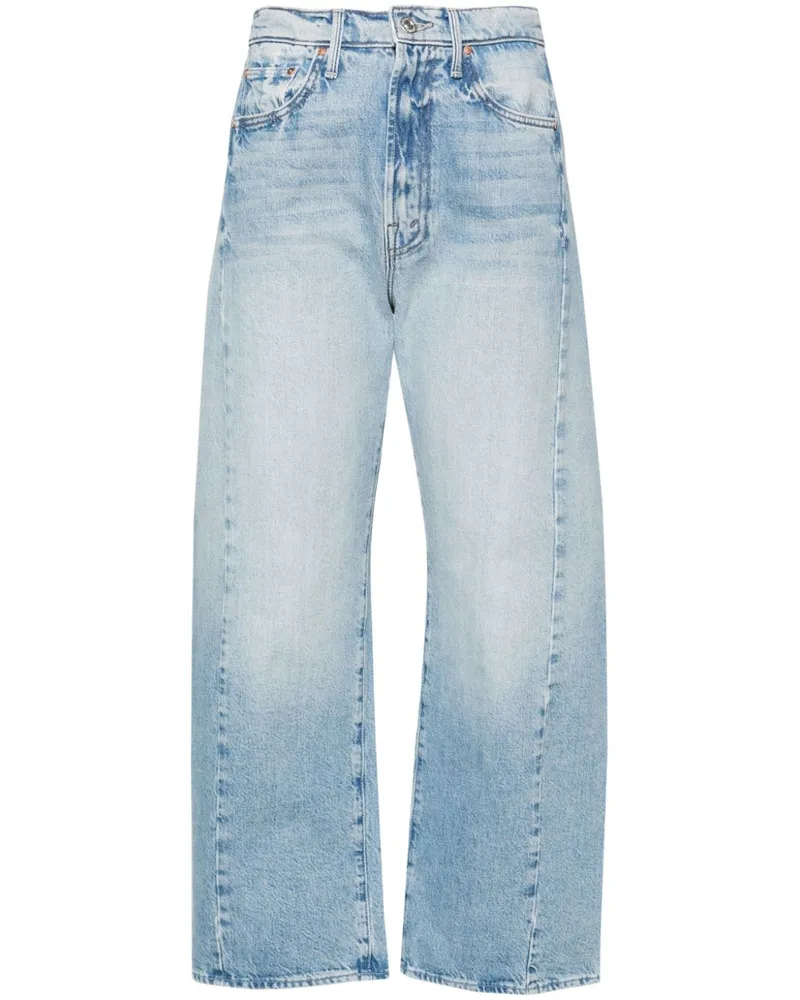 Mother Weite Half Pipe High-Rise-Jeans - Blau Blau