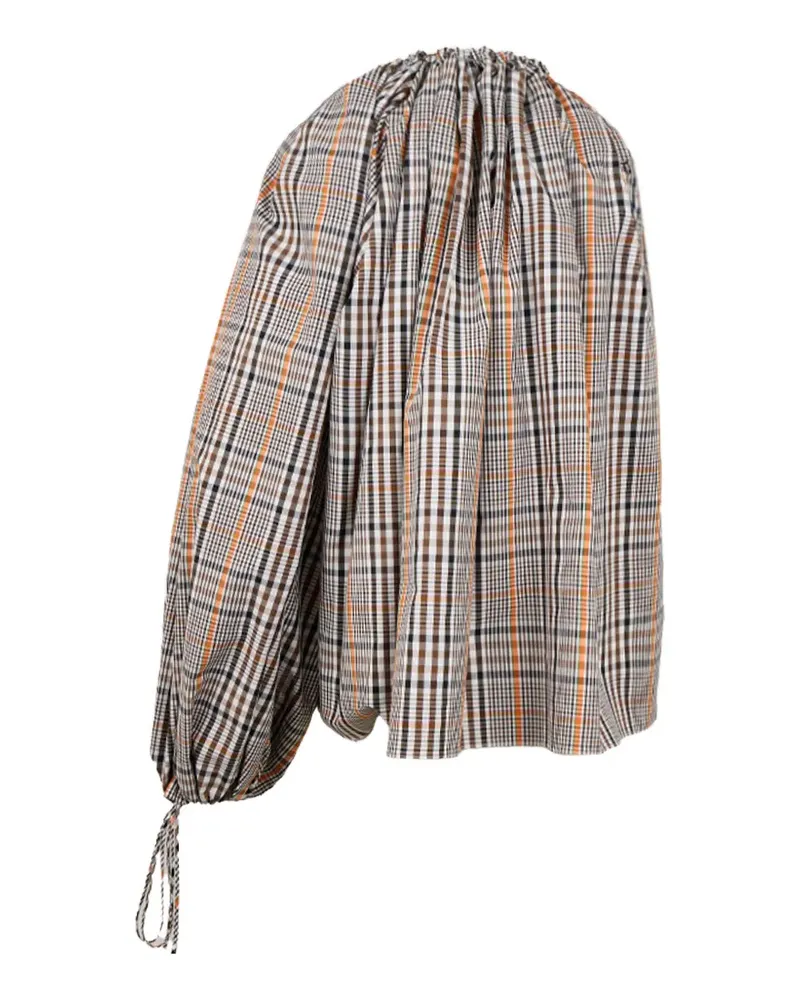 A.W.A.K.E. Karierte Bluse - Nude Nude