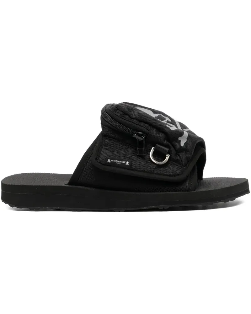 Mastermind Japan x Suicoke reflektierende Sandalen - Schwarz Schwarz