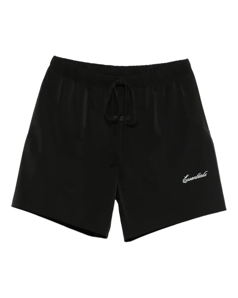 Fear of God Joggingshorts mit Logo-Stickerei - Schwarz Schwarz