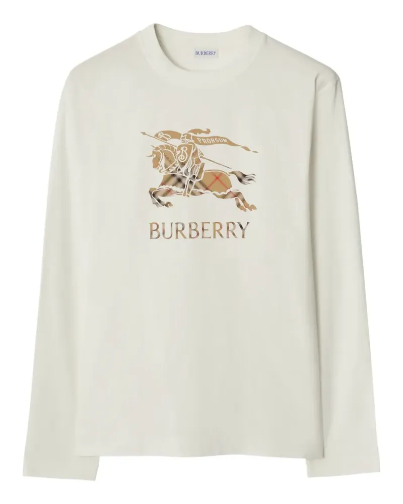 Burberry T-Shirt mit Equestrian Knight Design - Nude Nude