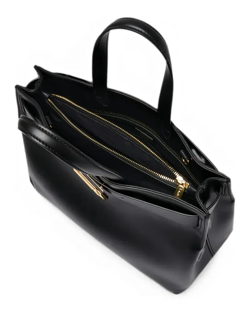 Lancel M Angele buckle-detail leather tote bag - Schwarz Schwarz