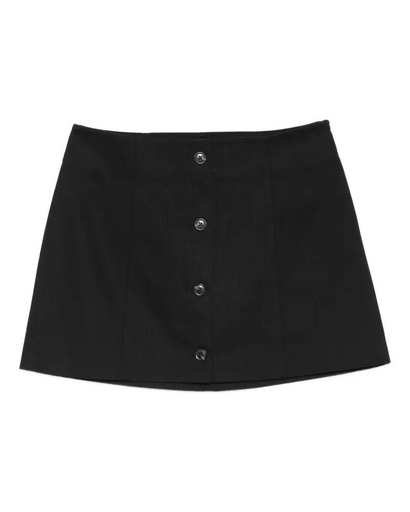 Samsøe & Samsøe Sabonnie buttoned mini skirt - Schwarz Schwarz