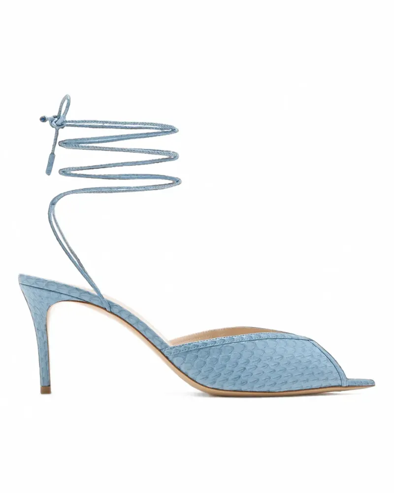 Andrea Wazen Katy Wrap Sandalen - Blau Blau
