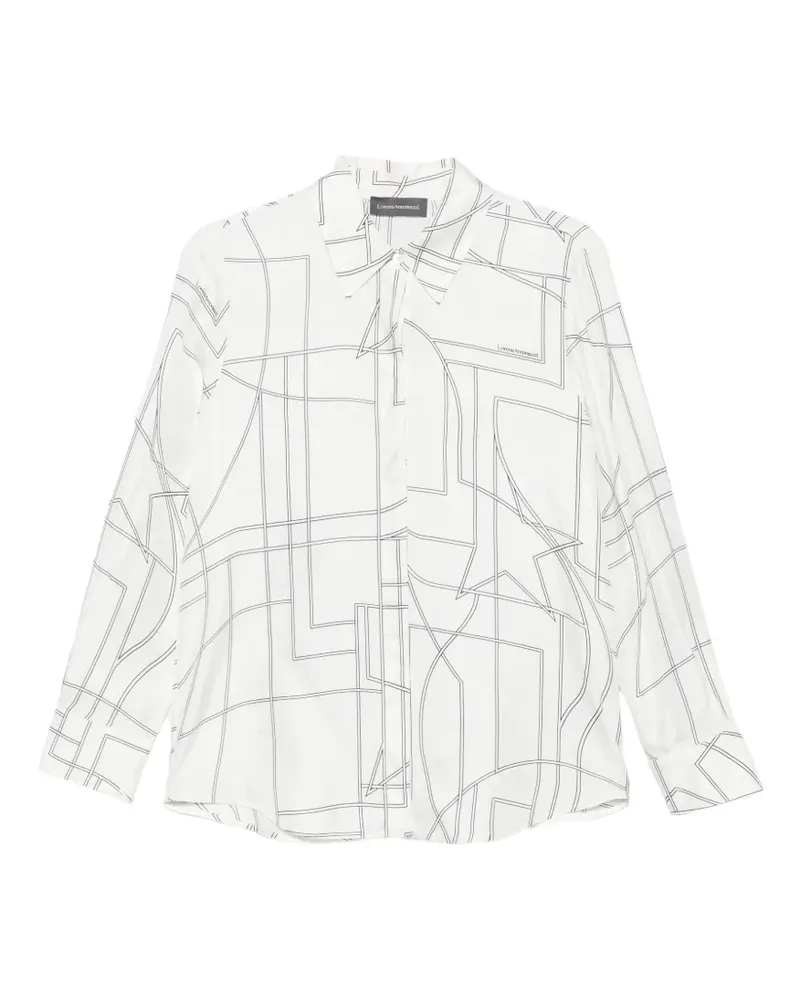 Lorena Antoniazzi Hemd mit geometrischem Print - Weiß Weiß