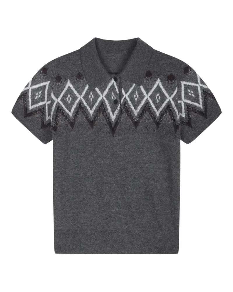 JNBY Pullover mit geometrischem Jacquardmuster - Grau Grau