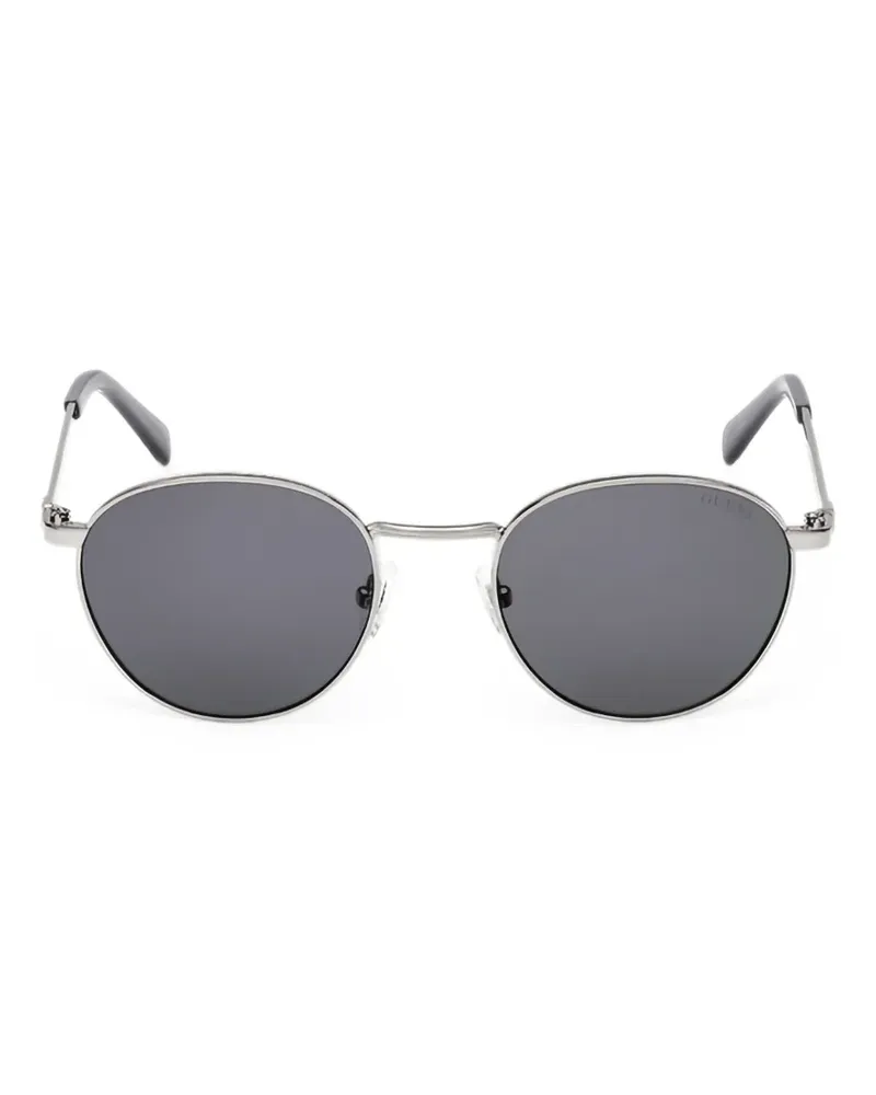 Guess Sonnenbrille mit rundem Gestell - Silber Silber