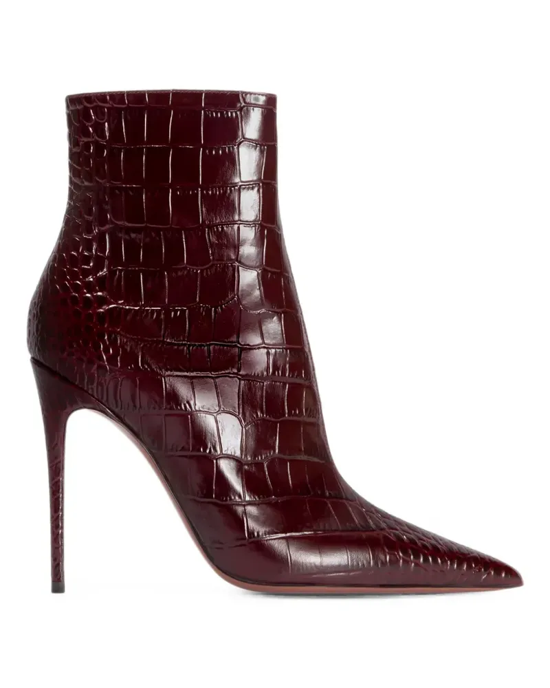 Paris Texas Vera Stiefeletten mit Kroko-Optik - Rot Rot