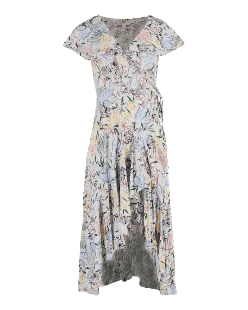 Maje Ritelle floral-print midi dress - Nude Nude