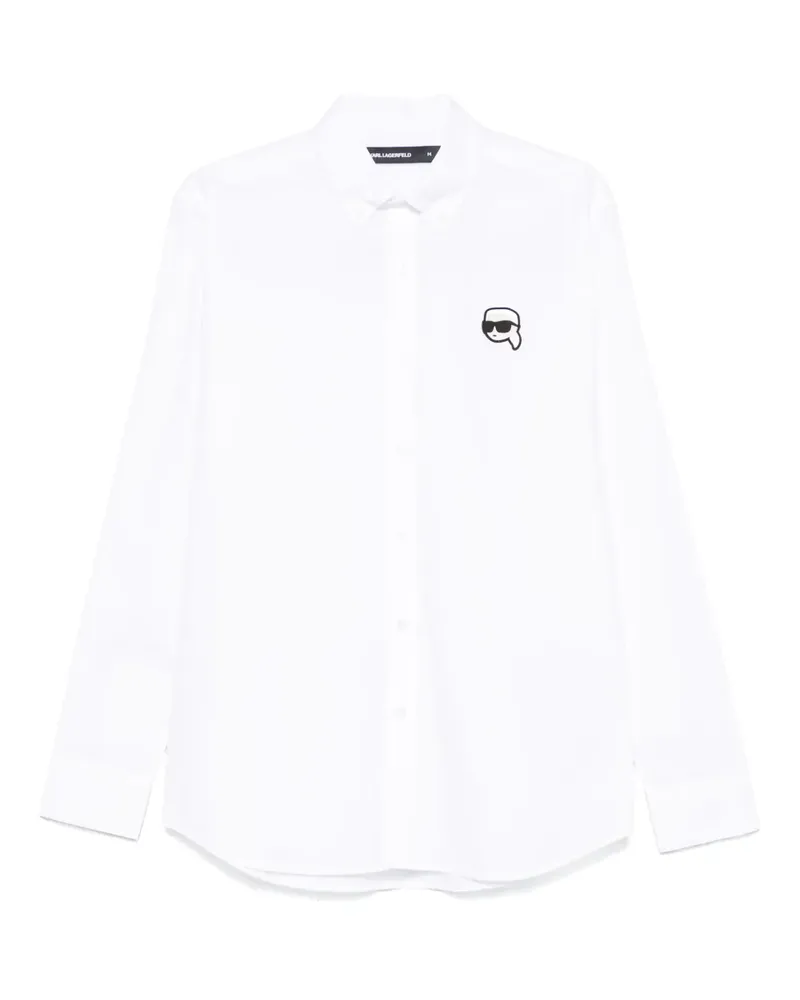 Karl Lagerfeld Ikon Hemd - Weiß Weiß