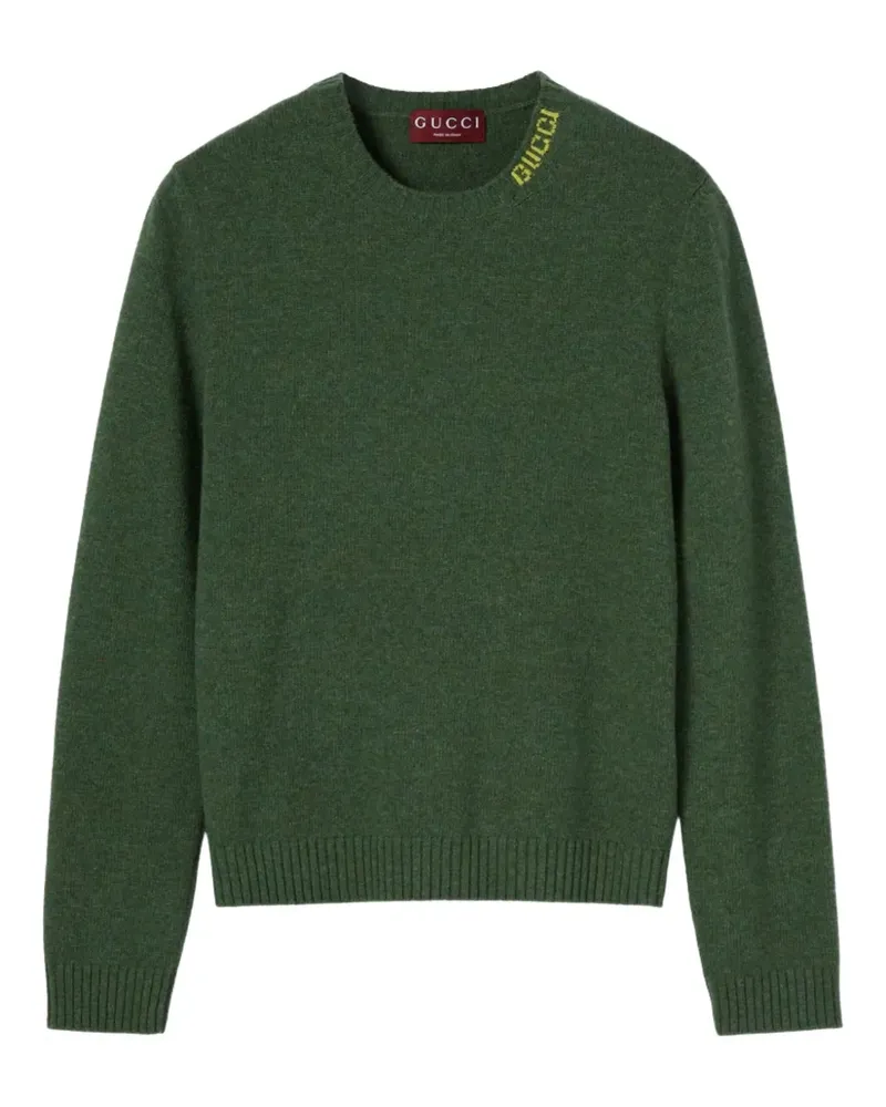Gucci logo crew-neck sweater - Grün Grün