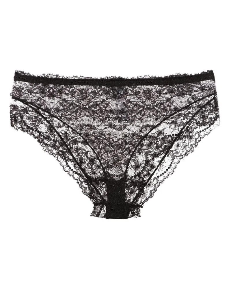 Dolce & Gabbana Slip mit Spitze - Schwarz Schwarz